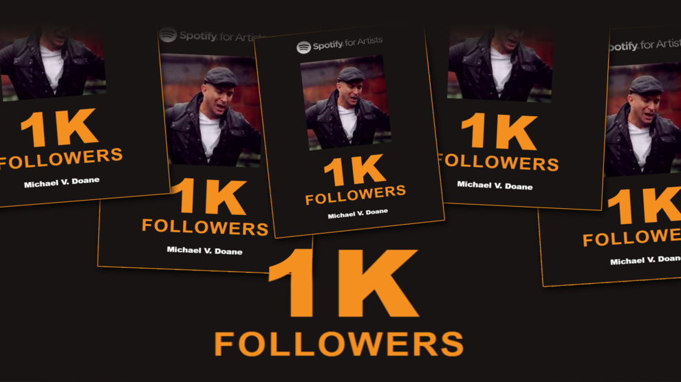 One Thousand followers on Spotify